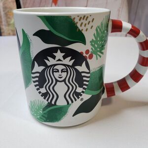 2019 Starbucks Green Holiday Coffee Mug Christmas Cup Candy Cane